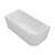 Isabella Right-Hand Acrylic Corner Bath with Overflow 1500mm Matte White [305812]
