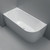 Isabella Right-Hand Acrylic Corner Bath with Overflow 1500mm Gloss White [305848]