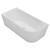 Isabella Right-Hand Acrylic Corner Bath with Overflow 1700mm Matte White [305835]