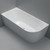 Isabella Right-Hand Acrylic Corner Bath with Overflow 1700mm Gloss White [305829]