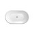 Austin Freestanding Acrylic Bath with Overflow 1200mm Gloss White [305815]