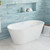 Austin Freestanding Acrylic Bath with Overflow 1500mm Gloss White [305852]