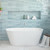 Austin Freestanding Acrylic Bath with Overflow 1500mm Gloss White [305852]