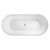 Austin Freestanding Acrylic Bath with Overflow 1700mm Gloss White [305831]