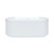 Eleanor Freestanding Acrylic Bath with Overflow 1500mm Gloss White [305821]