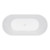 Eleanor Freestanding Acrylic Bath with Overflow 1700mm Gloss White [305844]