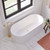 Eleanor Freestanding Acrylic Bath with Overflow 1700mm Gloss White [305844]
