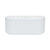 Eleanor Back-To-Wall Acrylic Bath with Overflow 1500mm Gloss White [305828]
