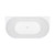 Eleanor Back-To-Wall Acrylic Bath with Overflow 1500mm Gloss White [305828]