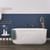 Windsor Freestanding Acrylic Bath with Overflow 1500mm Gloss White [305833]