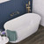 Windsor Freestanding Acrylic Bath with Overflow 1500mm Gloss White [305833]