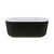 Windsor Freestanding Acrylic Bath with Overflow 1500mm Matte Black [305825]