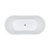 Windsor Freestanding Acrylic Bath with Overflow 1500mm Matte Black [305825]