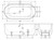 Windsor Freestanding Acrylic Bath with Overflow 1700mm Gloss White [305851]