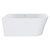 Chloe Right-Hand Acrylic Corner Bath with Overflow 1400mm Gloss White [305841]
