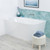 Chloe Right-Hand Acrylic Corner Bath with Overflow 1400mm Gloss White [305841]
