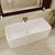 Delta Back-To-Wall Acrylic Bath with Overflow 1700mm Gloss White [305839]