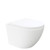 Koko Tornado Flush Wall Hung Toilet Suite, Pan + Soft Close Slim Seat ONLY (cistern not included), Gloss White [306068]