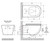 Koko Tornado Flush Wall Hung Toilet Suite, Pan + Soft Close Seat + Viega V-04 Under-Counter Cistern, Gloss White [306111]