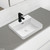 Petra Semi-Inset Basin Gloss White 1 Tap Hole [306028]