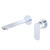 Empire Slim Basin/Bath Wall Mixer Set, Round Plates, 200mm Outlet, Chrome [306238]