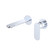 Empire Slim Basin/Bath Wall Mixer Set, Round Plates, 160mm Outlet, Chrome [306242]