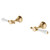 Lillian Lever Wall Top Assemblies Urban Brass with Ceramic White Handle [306251]