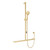 Care Inverted T Rail Shower with Push/Pull Slider Urban Brass [306288]