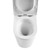 Zero Extra High Rimless Whirlpool Back-to-Wall Universial S/P Trap Toilet Suite [306308]