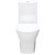 Lillian Tornado Flush Back-to-Wall Toilet Suite including S-Trap (160-230mm) Pan + Slim Seat + R&T Cistern, Gloss White [306328]