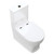 Lillian Tornado Flush Back-to-Wall Toilet Suite including S-Trap (160-230mm) Pan + Slim Seat + R&T Cistern, Gloss White [306328]