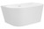 Alegra 1400 Back-to-Wall Freestanding Bath with Integrated Overflow White [306355]