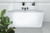 Alegra 1400 Back-to-Wall Freestanding Bath with Integrated Overflow White [306355]