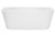 Alegra 1500 Back-to-Wall Freestanding Bath White [306338]