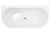 Alegra 1500 Back-to-Wall Freestanding Bath White [306338]