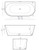 Alegra 1500 Back-to-Wall Freestanding Bath White [306338]