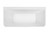 Aria 1500 Back-To-Wall Freestanding Bath with Integrated Overflow White [306350]