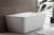 Aria 1500 Back-To-Wall Freestanding Bath with Integrated Overflow White [306350]