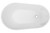 Cosmo 1300 Freestanding Bath with Integrated Overflow White [306356]