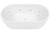 Elisi 1700 Freestanding Spa Bath 12 Jets with Integrated Overflow White [306359]