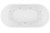 Elisi 1700 Freestanding Spa Bath 12 Jets with Integrated Overflow White [306359]