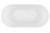 Elisi 1700 Freestanding Bath with Integrated Overflow White [306342]