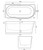 Natalia 1500 Left Back-to-Corner Freestanding Bath with Integrated Overflow White [306351]