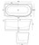 Natalia 1500 Right Back-to-Corner Freestanding Bath with Integrated Overflow White [306333]