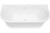 Oxford 1700 Back-to-Wall Freestanding Bath with Integrated Overflow White [306344]