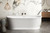 Oxford 1700 Back-to-Wall Freestanding Bath with Integrated Overflow White [306344]