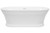 Regent 1700 Freestanding Bath with Integrated Overflow White [306349]