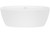 Sheraton 1600 Freestanding Bath with Integrated Overflow White [306346]