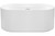 Viva 1500 Fluted Freestanding Bath with Integrated Overflow White [306345]