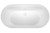 Viva 1500 Fluted Freestanding Bath with Integrated Overflow White [306345]